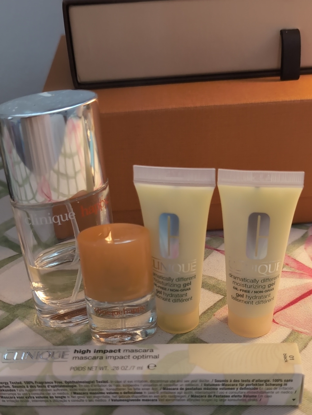 Clinique High Impact Mascara Black NIB Happy EDT & Moisturizer Gel Samples 🩷